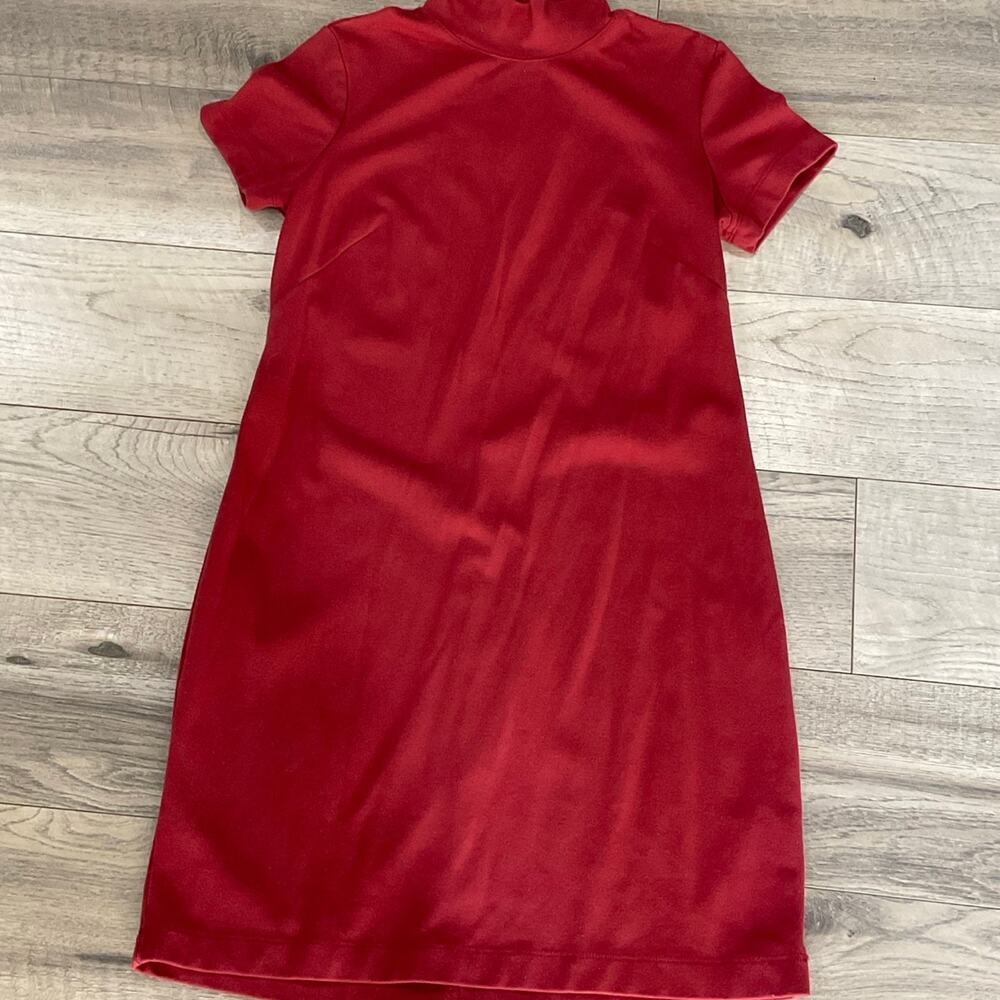 Metropolitan New York 10001 vintage mini zip up dress mock neck size‎ small